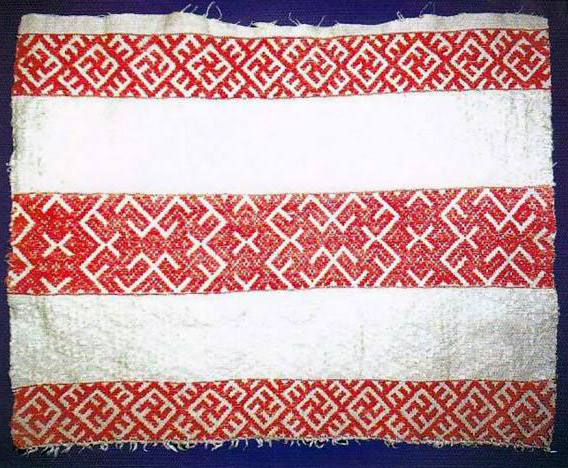 Бордюр полотенца, Вологодская область, 19-ый век