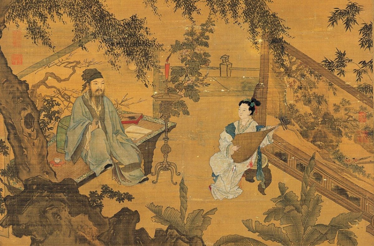 фрагмент из «Тао Гу представляет стихотворение», Тан Инь
